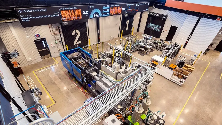 Manufacturing floor in central Ohio